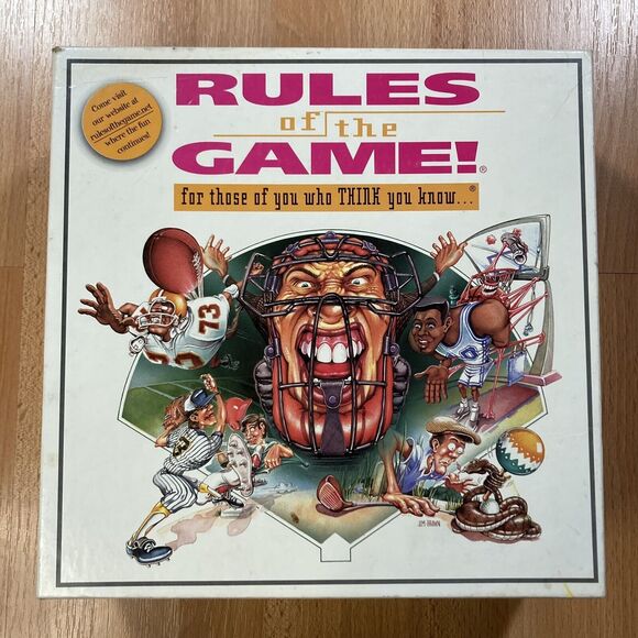 Rules of the Game (1995) Football, Baseball, Golf Sports Trivia Board • COMPLETE - Picture 2 of 7